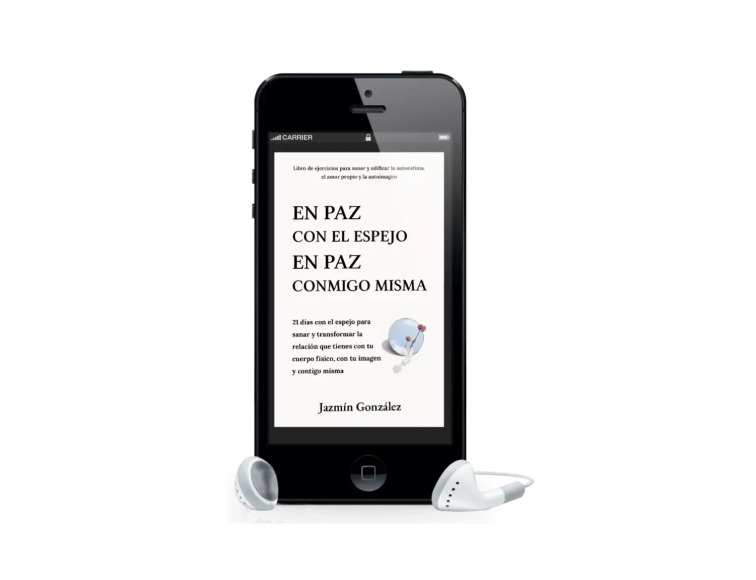 Audiolibro "En paz con el espejo. En paz conmigo misma" de Jazmín González sobre autoestima, amor propio, aceptación del cuerpo, autoimagen y autoconcepto