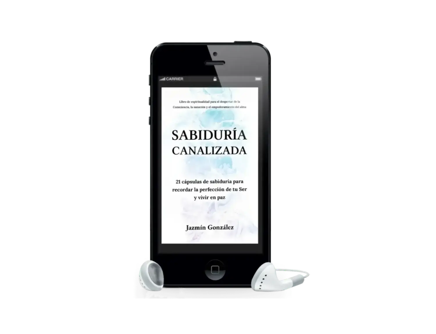 Audiolibro "Sabiduría Canalizada" de Jazmín González sobre espiritualidad no dual y reflexiones canalizadas para encontrar paz