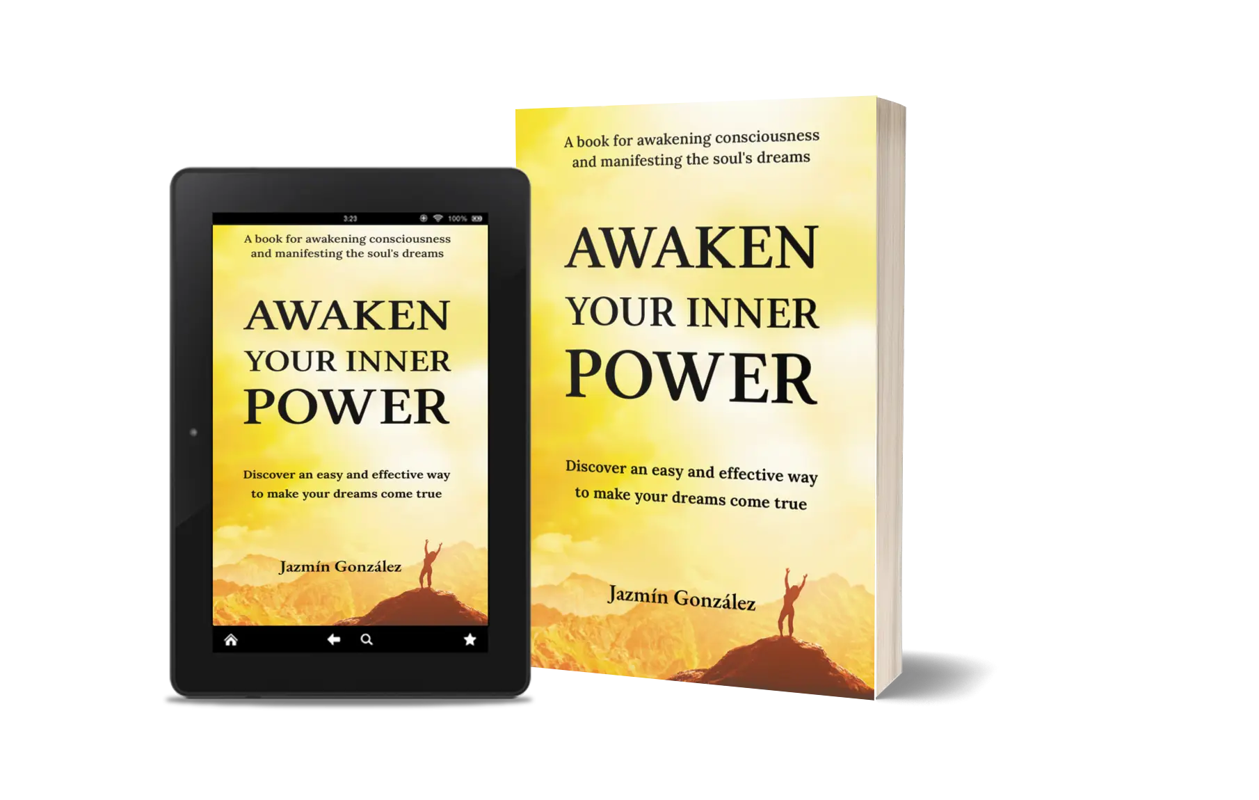 Book "Awaken Your Inner Power" by Jazmín González on awakening consciousness and manifesting your deepest dreams