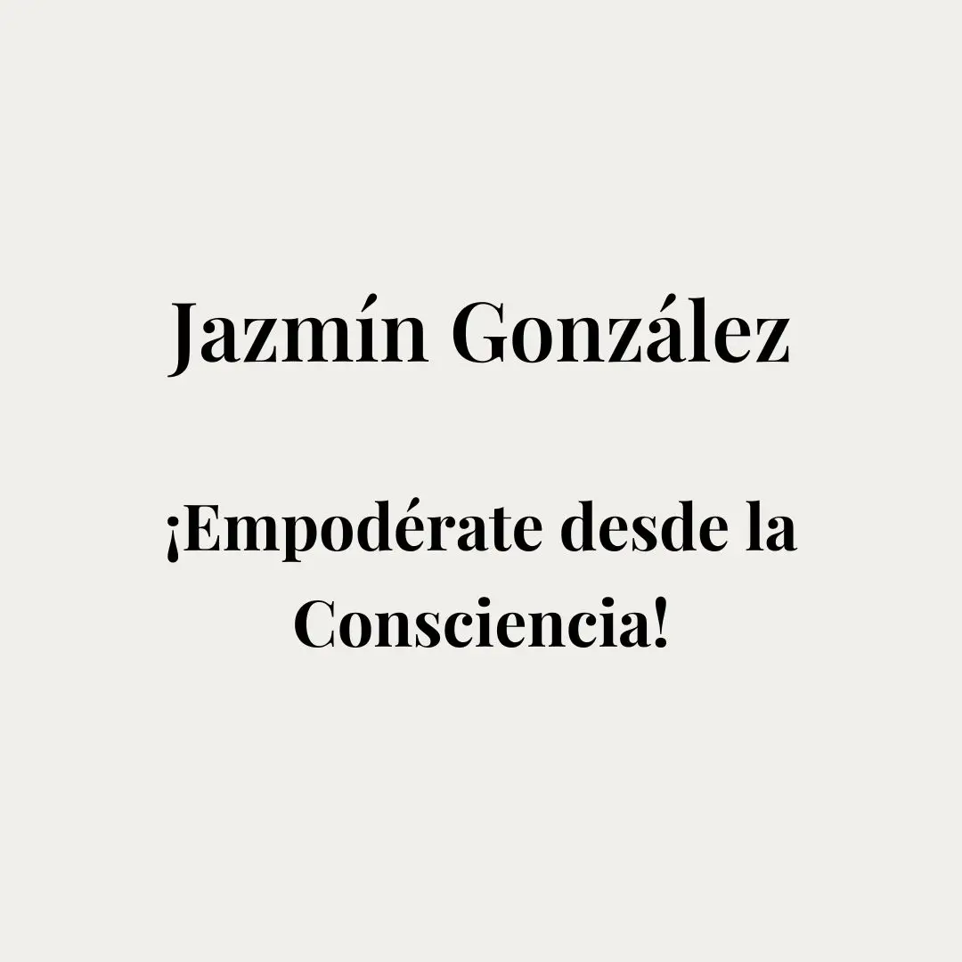 Portada del sitio web oficial de Jazmín González, con contenido sobre espiritualidad no dual, amor propio, autoestima, manifestación y desarrollo personal.