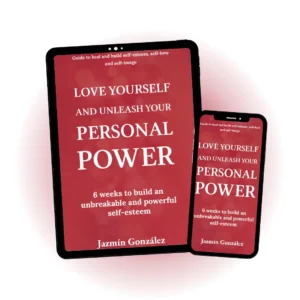 Image of the downloadable sample of the book "Love Yourself And Unleash Your Personal Power" by Jazmín González, showing the cover and interior layout for readers interested in self-love, empowerment, and personal development.