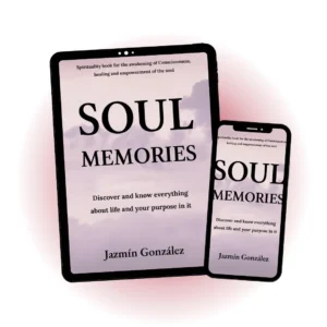 Image of the downloadable sample of the book "Soul Memories" by Jazmín González, showing the cover and interior layout for readers interested in spiritual growth.