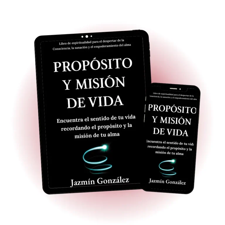 Imagen de la muestra descargable del libro "Propósito y misión de vida" de Jazmín González, mostrando portada y diseño interior para lectores interesados en desarrollo personal y espiritualidad.