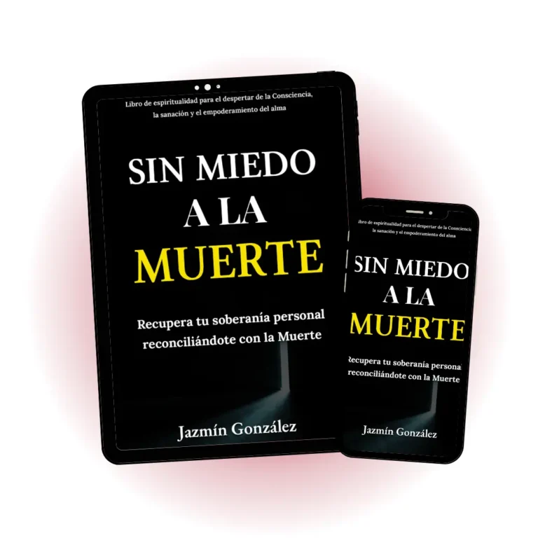 Imagen de la muestra descargable del libro "Sin miedo a la muerte" de Jazmín González, mostrando portada y diseño interior para lectores interesados en espiritualidad y transformación personal.