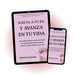 Imagen de la muestra descargable del libro "Suelta a tu ex y avanza en tu vida" de Jazmín González, mostrando portada y diseño interior para lectores interesados en espiritualidad y crecimiento personal.