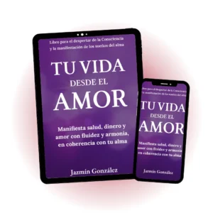 Imagen de la muestra descargable del libro "Tu vida desde el amor" de Jazmín González, mostrando la portada y diseño interior para lectores interesados en desarrollo personal y espiritualidad.