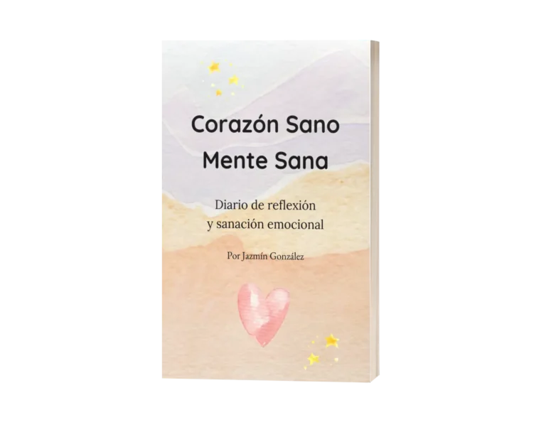 Diario "Corazón Sano. Mente Sana" de Jazmín González, diario de reflexiones y sanación emocional