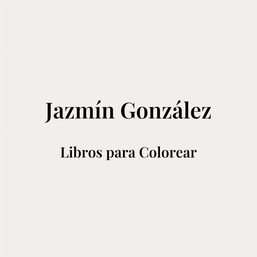 Portada de la página web de los Libros para Colorear de la coach, autora y escritora Jazmín González