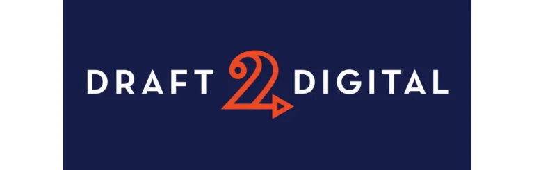 Logo de Draft2Digital, recomendado como plataforma de autopublicación para autores independientes en la sección de herramientas para autores del sitio web de la autora Jazmín González