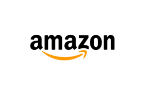 Logo de Amazon, plataforma donde se distribuyen los libros y artículos de merchandising de la autora Jazmín González