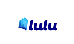 Logotipo de Lulu Book Store, plataforma donde se distribuyen los libros de la autora Jazmín González