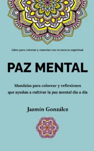 Portada del libro para colorear “Paz Mental”, utilizada en la sección del Programa de Afiliados.