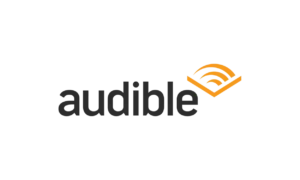 Logo de Audible, plataforma donde se distribuyen los audiolibros de la autora Jazmín González