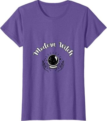 Modern Witch T-Shirt Morado Jaspeado