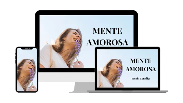 Portada del programa "Mente Amorosa" de Jazmín González, enfocado en desarrollo personal, bienestar emocional y crecimiento espiritual